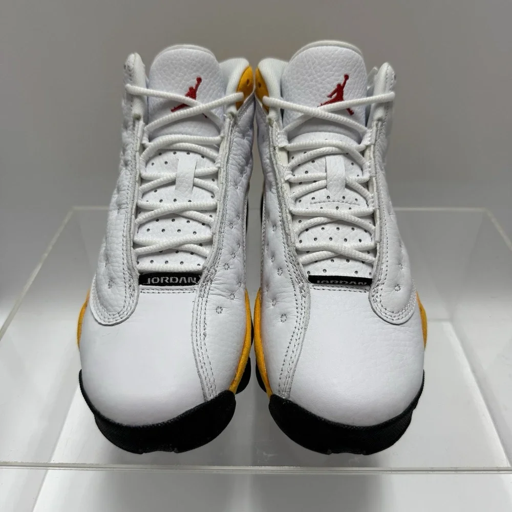 Brand New Air Jordan 13 Retro Del Sol GS White Yellow DJ3003-167 size 4Y Youth